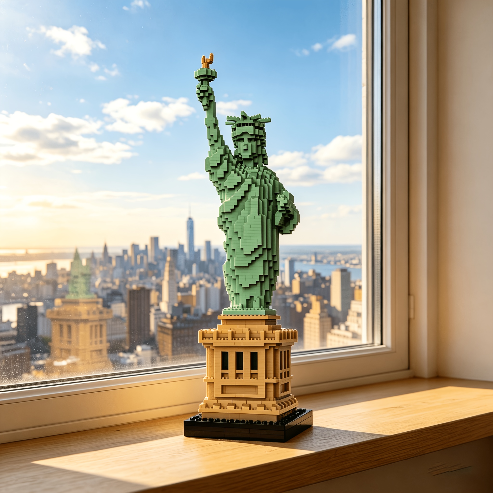 Statue of Liberty Building Block Model for Advanced Builders